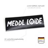Meddl Loide Car Sticker Haevy Metal Outdoor Rectangular Hard Blues