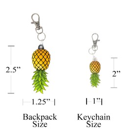 The Acrylic Place Upside Down Pineapple Keychain Gift Charm Accessories for Purse Handbag Backpack Decor