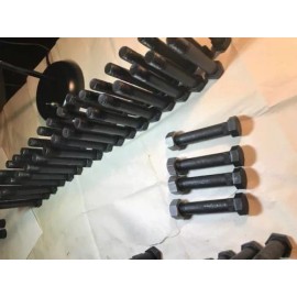 Unbranded 100 pc Trailer Spring Shackle Bolt (grade 5) & Lock Nut 9/16"-18 X 3.5" Long