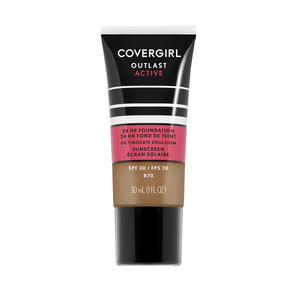 COVERGIRL Active Foundation, Toasted Almond, 1 Ounce, 1 Count