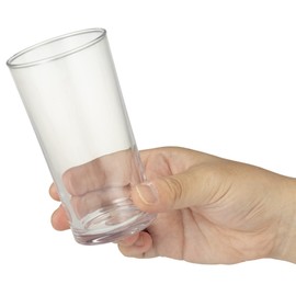 Prakira PG111_270 IJ Plakira Unbreakable Glass, Straight 9.1 fl oz (270 ml), Microwave Safe, Dishwasher Safe, Made in Japan, Commercial Use, Restaurants, Cafes, Dining Rooms, Simple, Stylish, Clear,