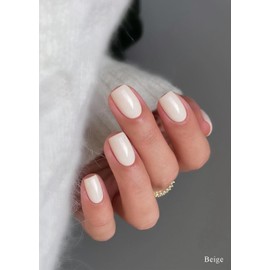 AutyaMee Semi Cured Gel Nail Strips (A Jelly Pink)-20 PCS Gel Nail Stickers | Gel Nail Wraps | UV Light Required, Salon Quality & Easy to Use