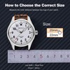 WOCCI 22mm Magnetic Silicone Watch Band, Tactile Ridged Texture, Quick