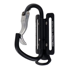 Sankyo Corporation DBLTACT Lightweight Movable Aluminum Tool Hook with Curved Gate x Claw, Matte Black DT-ABM-B