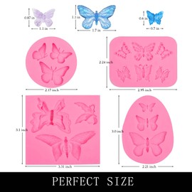 Molde de arcilla mariposa Z222