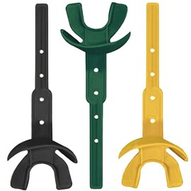 Vettex Model 25 Adult Mouthguard - Black/Dark Green/Yellow - 3 Pack