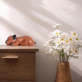 ESDOPA Resin Cremation Dog Urn, Dog Statue Urns for Ashes, Handcrafted Frenchie Shape Dog Figurine Memorial Keepsake for Home Decor, Living Room, Office, and Gift, 9.8 x 5.3 x 3.7 inches