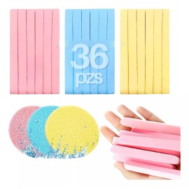 Universo en Linea 36 Pzs Esponja Facial Comprimida Lavado Facial Exfoliante F