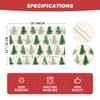 Artoid Mode Xmas Trees Snowflake Merry Christmas Placemats for Dining