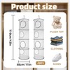 WEELOO Toy Storage Collapsible Hanging Soft Net 2 Pcs, 4