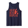 Heat Beat Repeat Forge Work Blacksmith Humor Tank Top
