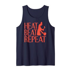 Heat Beat Repeat Forge Work Blacksmith Humor Tank Top