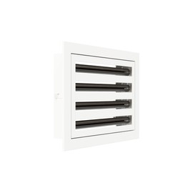 12x8 Modern Design AC Grille - Aluminum White - Air Vent - Linear Slot Diffuser - Register Grille for Heating and Cooling - Compatible with Ceiling, Wall, or Floor Registers