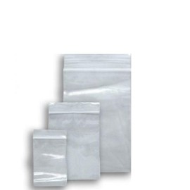300 Grip Seal Bags in 3 Mixed Sizes - 100 Each of 1.5" x 2.5" - 2.25" x 3" - 3.5" x 4.5" | Reusable Strong Zip Lock | Small Clear Resealable Plastic Bags | Polythene Packaging Storage, | by Sabco