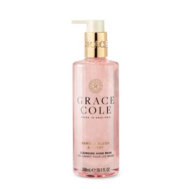 Grace Cole Vanilla Blush & Peony Hand Wash 300ml - Moisturising Liquid Soap Essential Oils - Vegan and Cruelty Free, No SLS or Parabens - Made In England