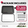 Wutist 30" x 20" RV Exit Window Push Out w/Screen