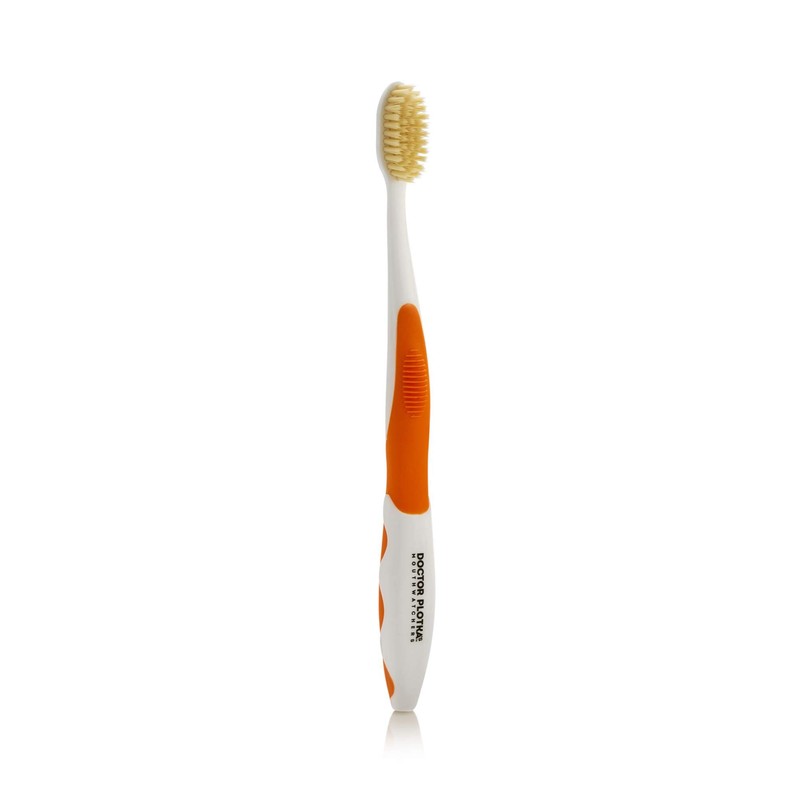 MOUTHWATCHERS Soft Flossing Manual Toothbrush for Adults, Orange, Ultra Clean,