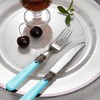 CATHYLIN 20 pieces 18/10 Stainless Steel Silverware Sets With Blue
