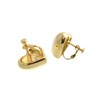 VingTAINE P5190 Pierced Earrings, Heart, Metal, Chubby, Volume, Big, Large,