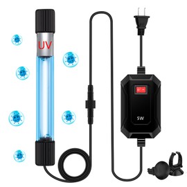 TAISHAN Aquarium Clean Light，13W & 11W & 9 W & 7 W & 5 W & 3 W Algae Removal Light with Timer,Aquarium Water Clean Green Clear Waterproof Clean Light for Fish Tank,Pond,Swimming Pool