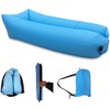 Inflatable Lounger, Lazy Air Sofa with Headrest Waterproof Couch Bed