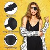 JJUNW Pack of 4 Black Eye Patches, Medical Eye Patch