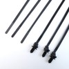 S SYDIEN Push Mount Zip Ties 50Pcs, Heavy Duty Black