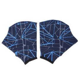 Aqua Gloves - Webbed Swim Gloves with Half-Cut Design - Webbed Fitness Water Training Gloves for Swimming Diving Snorkeling Beach