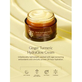 True Botanicals - Ginger Turmeric Hydraglow Cream | Non-Toxic, Cruelty-Free | Hypoallergenic | Lightweight, Long Lasting Hydration, Age-Correcting Antioxidants | MADE Safe (1.7 oz | 50 ml)