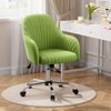 Warmiehomy Velvet Desk Chair for Home Office, Modern Adjustable Swivel