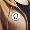58mm 'Wireless Gaming Headset' Medium Button Pin Badge (BB00115896)