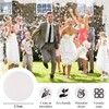 ZOCONE 8000 Pieces 1 Inch Biodegradable Confetti White Tissue Confetti