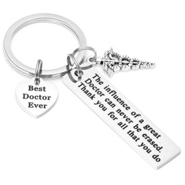 Kivosliviz Doctor Keychain Gifts for Men Women Doctors Keyring A Doctor's Day Key Chains Dr Charm Gift Best Doctor ever Jewelry Doctor Presents Doctor Keychain