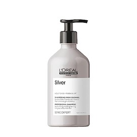L'Oréal Professionnel Paris Champú Neutralizador Para pelo gris, blanco o rubio claro, Silver, SERIE EXPERT, 500ml