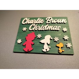 Jeep Girl Creations A Charlie Brown Christmas Tier Tray Decor Wooden Snoopy Tiered Tray Christma