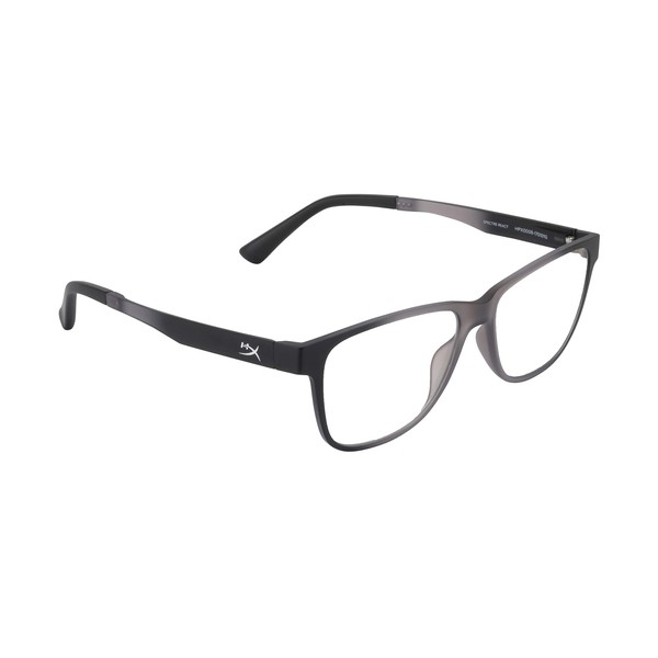 HyperX Spectre React - Gaming Eyewear, Blue Light Blocking Glasses, UV Protection, Ultem Frame, Crystal Clear Lenses, Microfiber Bag, Hard Case – Small Crystal Grey