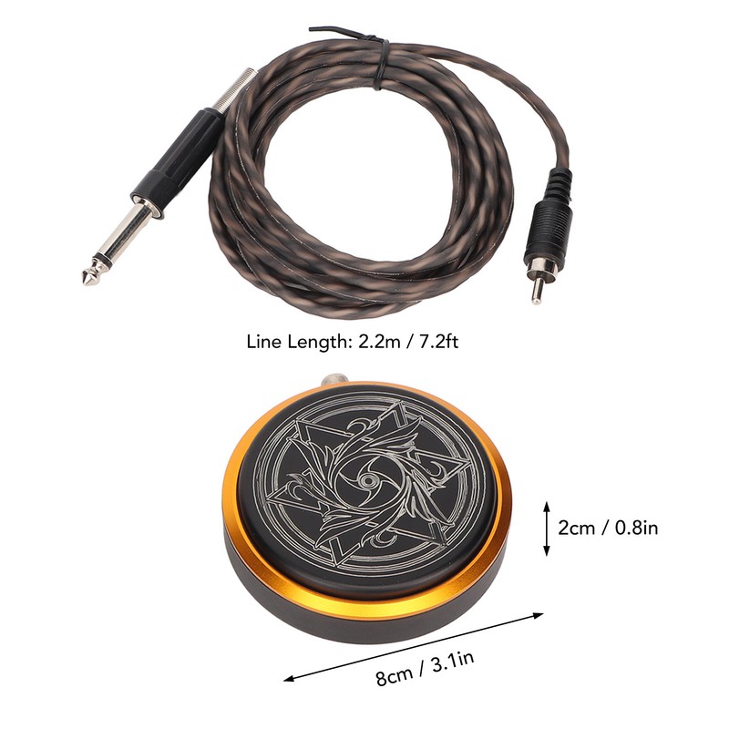 Tattoo Foot Pedal Round Shaped Prevent Slipping Stable Transmission Foot