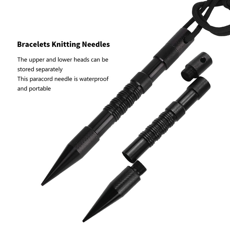 Bracelets Parachute Cord Knitting Needles Spike Kit Aluminum DIY Weaving