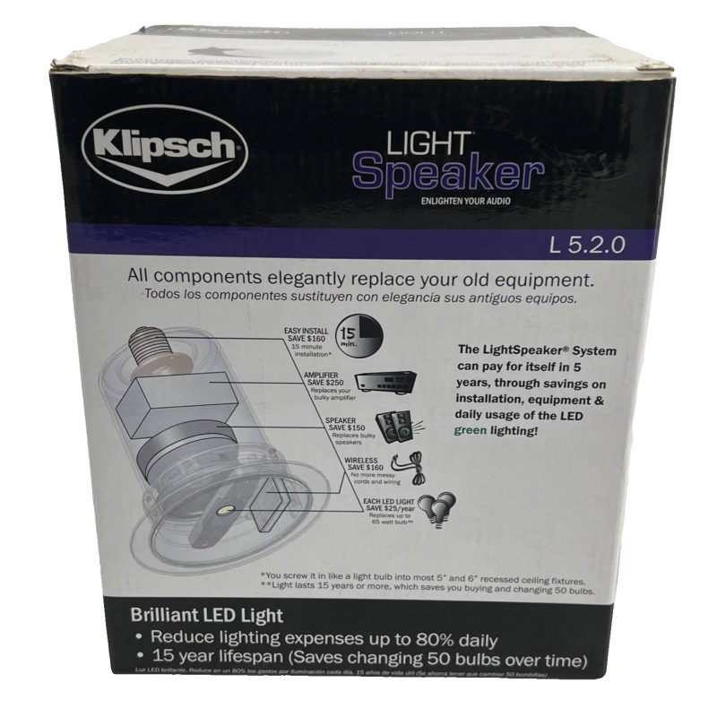 Klipsch LightSpeaker Wireless LED Light Speaker 5.2.0