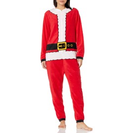 AME Kids' Hooded Blanket Sleeper, Matching Family Holiday Pajamas, Soft & Comfortable, Dear Santa, 8