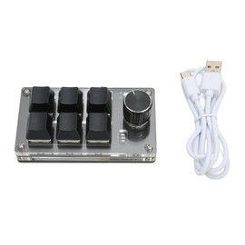 Mechanical Gaming Keypad 6 Keys 1 Knob Small USB Wireless Dual Mode OSU Keypad DIY Programmable Keyboard