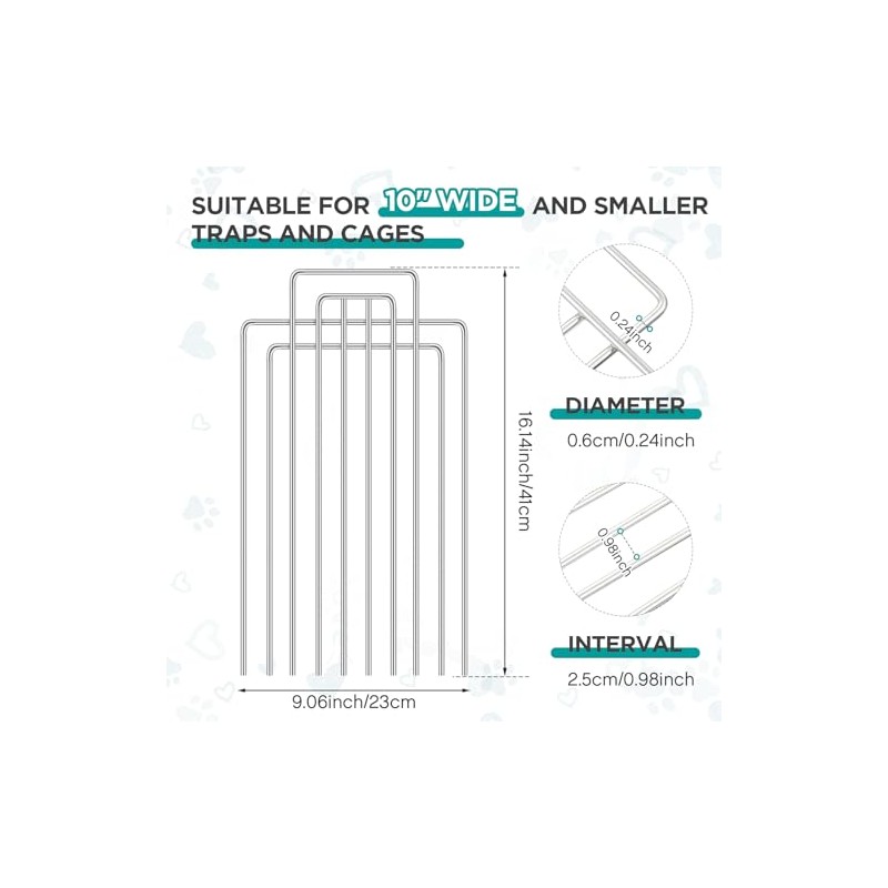 Qualirey Trap Divider Stainless Steel Small Animal Trap Fork Divider