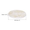 sourcing map 4Pcs Absorbent Coasters Yellow Marble Gilding Pattern Round