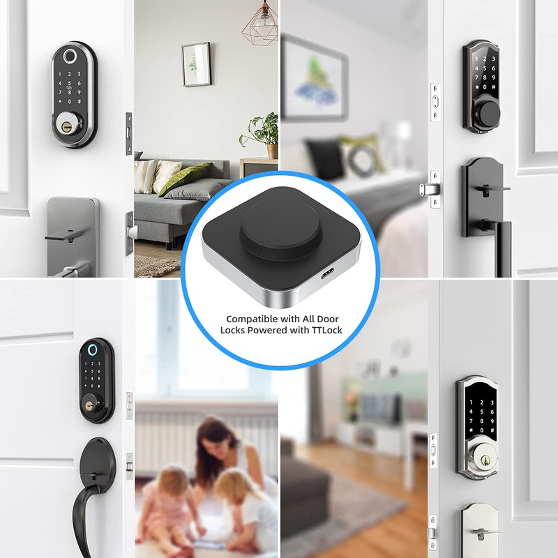 SMONET Smart Door Lock WiFi Gateway, Bluetooth Keyless Entry Electronic