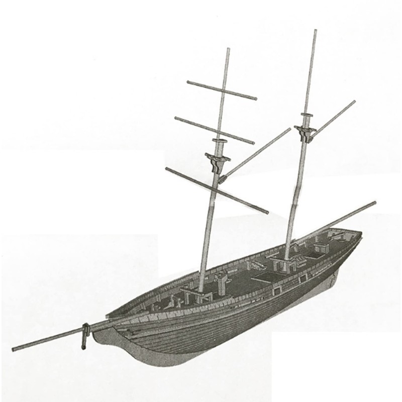 HAPYLY Scale DIY Hobby Wooden Ship Science Equipmen Assembly Model