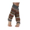 Pachamama Women 100% Wool Legwarmer Handknitted Fair Isle Earth Extra