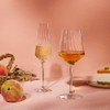 DIAMANTE Crystal Champagne Flutes 'Mirage' - Set of 2 Optic