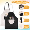 KFHENSOMR 2 Pack Children's Apron Adjustable Art Apron with Front