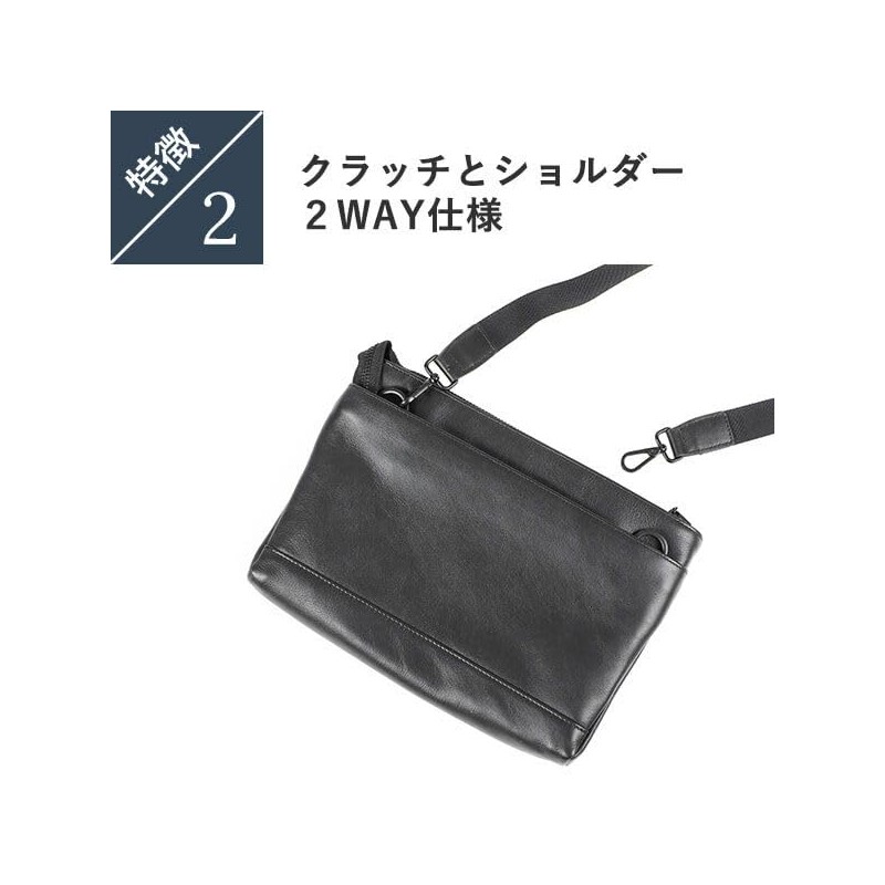 Boosters Shoulder Bag, Genuine Leather, NP Leather, Thin Leather Sacoche,