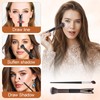 2Pcs Nose Contour Brushes for Makeup Shimmeroo Double-Ended Nose Angled